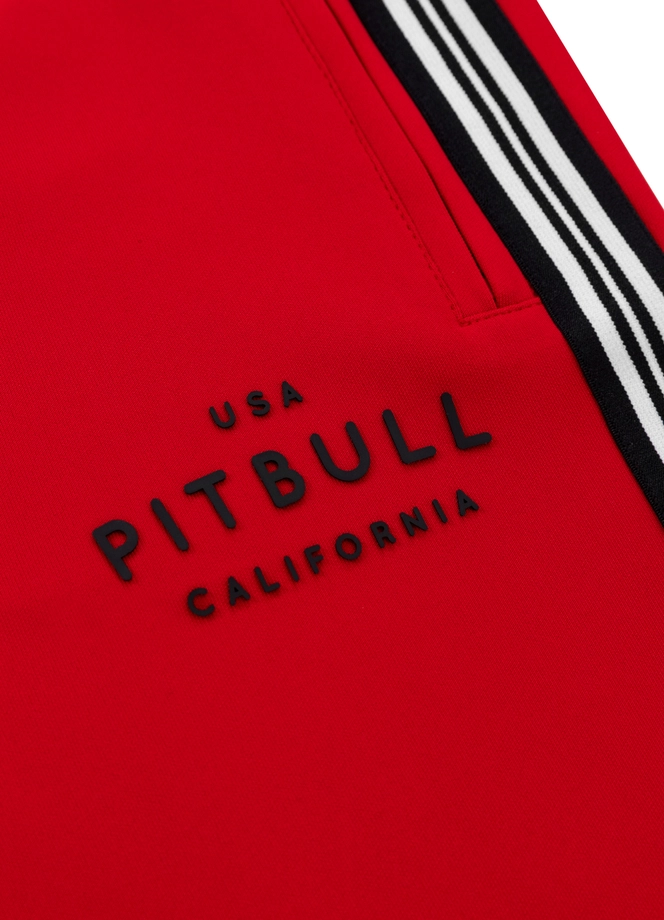 Spodenki szorty dresowe męskie Pitbull Oldschool Nelson czerwone