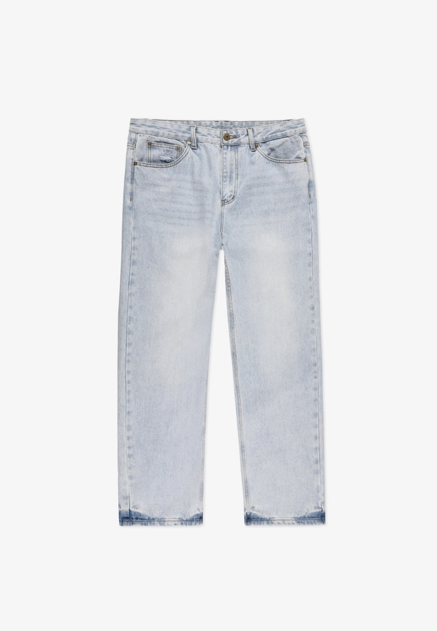 Spodnie męskie Jeans Regular Prosto Bunker niebieskie