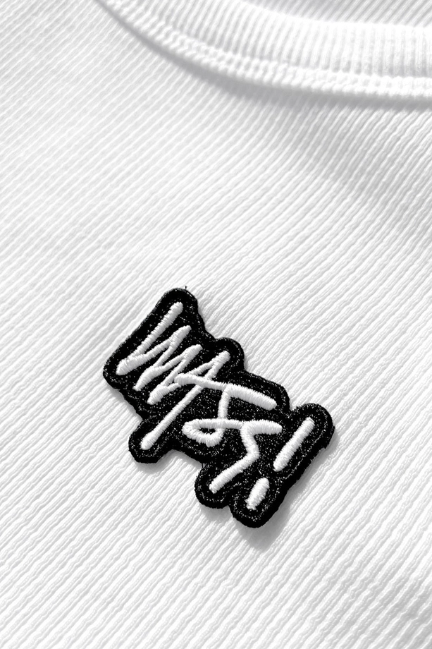 Koszulka męska Tank Top Mass Dnm Signature Patch biała