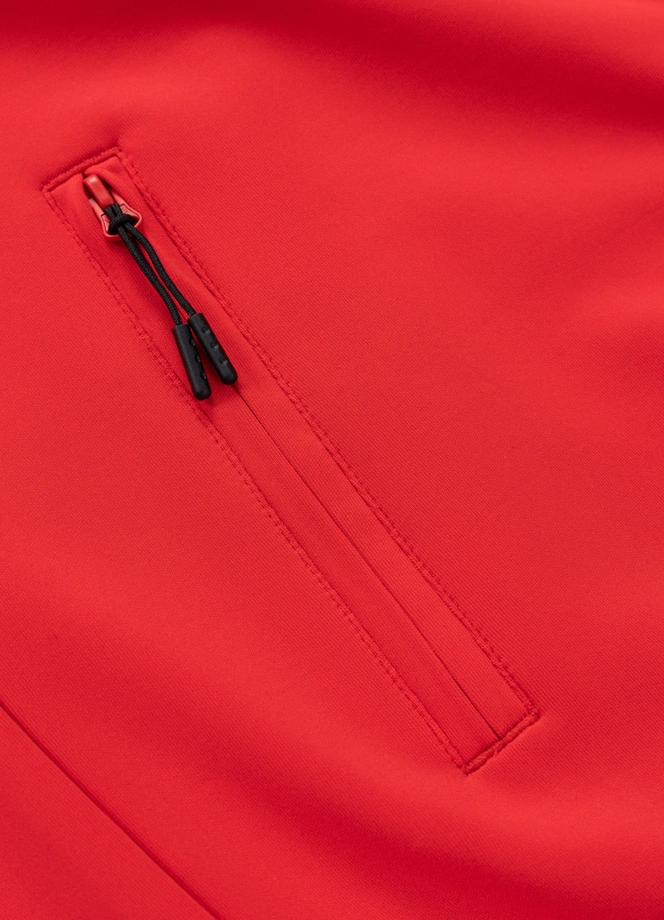 Bluza męska rozpinana Pit Bull Powers 26 fluo czerwona