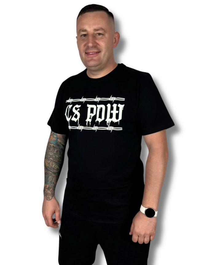 Koszulka męska T-shirt Ciemna Strefa Skazany na trening CS PDW