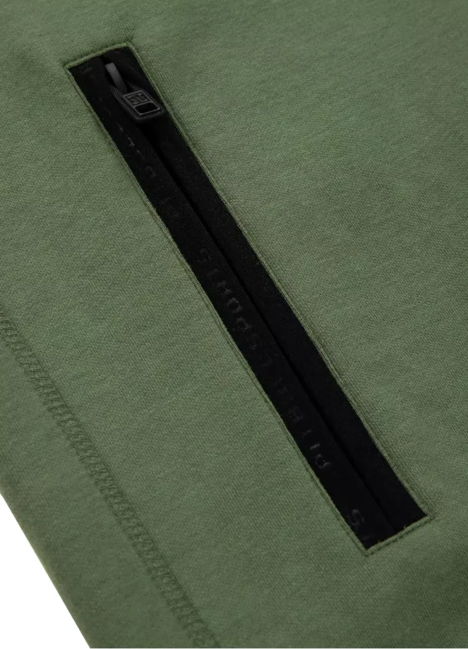 Bluza męska Pitbull Hermes Pit Bull hooded zielona