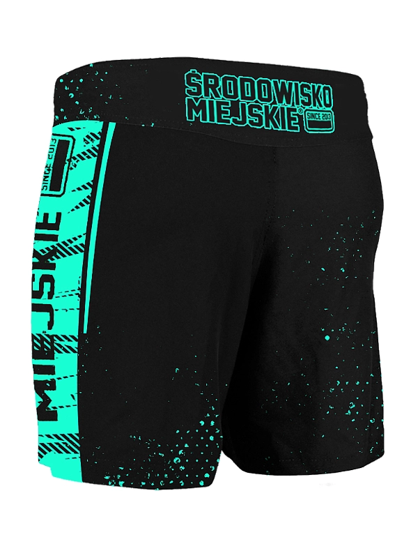 Spodenki MMA Środowisko Miejskie Breakdown czarno/miętowe