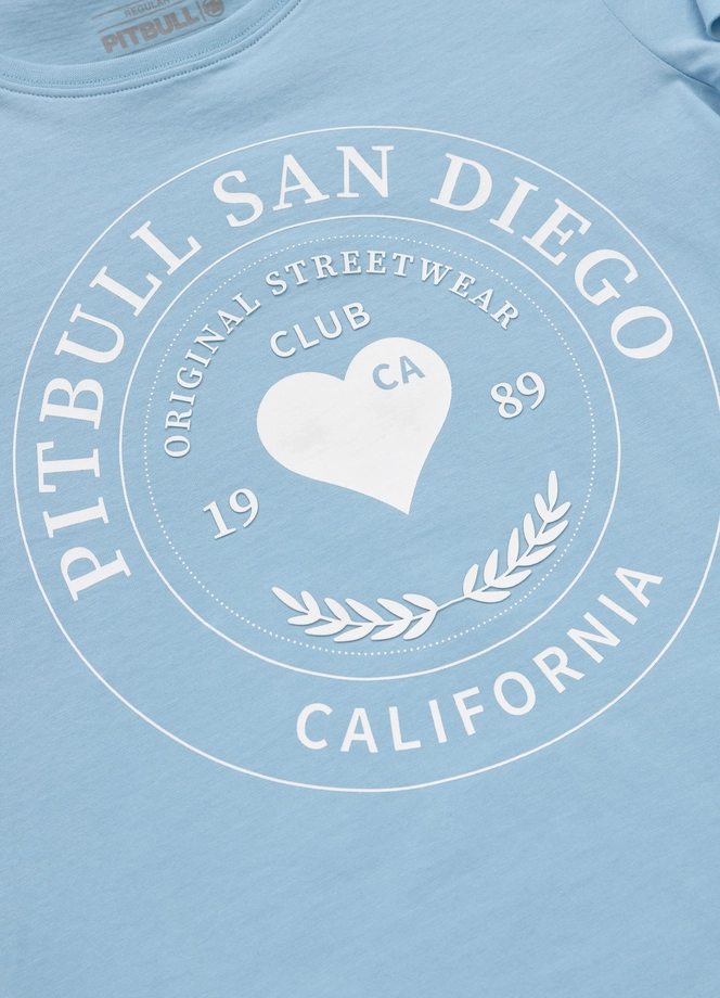 Koszulka t-shirt damska Pit Bull Pitbull Heartie jasno niebieska
