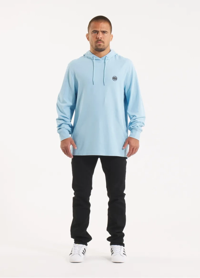 Bluza męska Pitbull Pit Bull Pique Rockey hooded niebieska