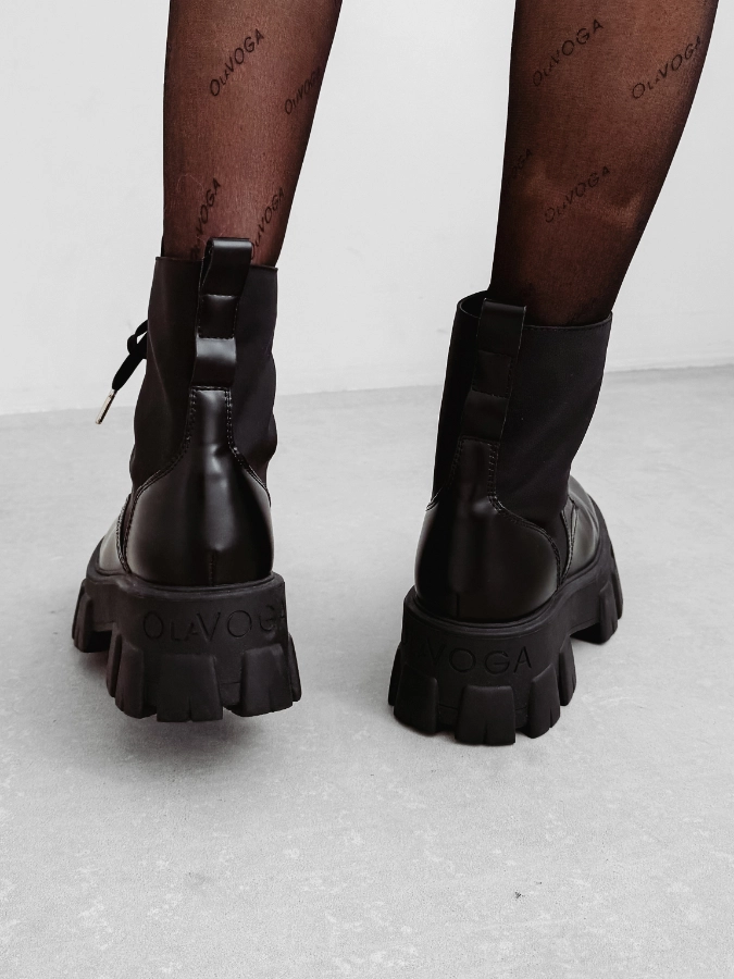 Buty damskie workery Olavoga Treakly czarne