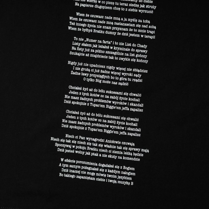 Koszulka męska T-shirt Chada Proceder Żyć aż do bólu czarna