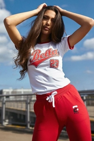 Spodnie dresowe damskie ATR Wear red