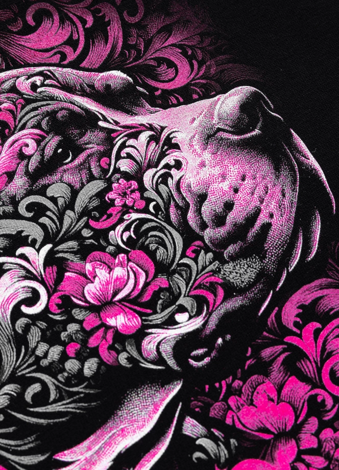 Bluza damska z kapturem oversize Pit Bull Tattoo czarna