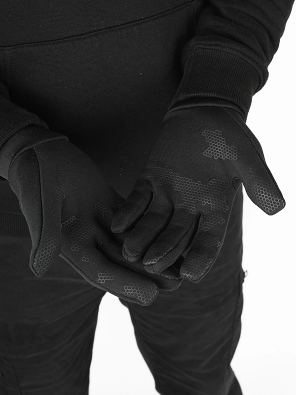 Rękawiczki zimowe Środowisko Miejskie Softshell Laur Touch Screen czarne