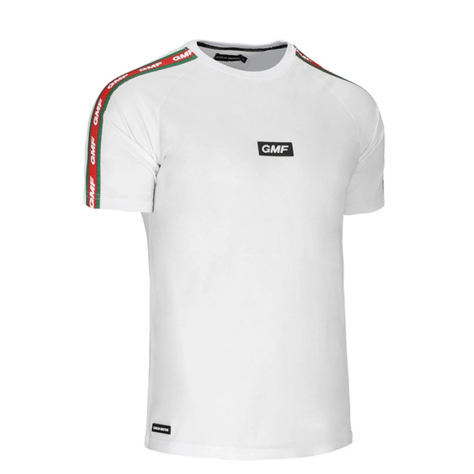 Koszulka T-shirt Ganja Mafia GMF Stripe white