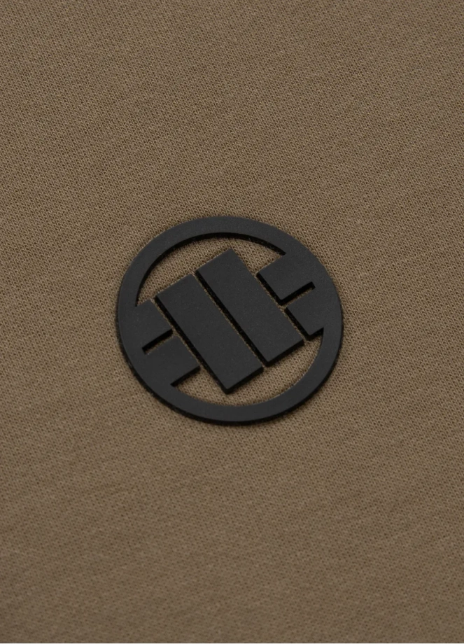 Bluza męska z kapturem Pitbull Pit Bull Hermes 24 ZIP hooded brązowa