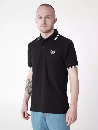 Koszulka męska polo t-shirt Środowisko Miejskie Laur czarna