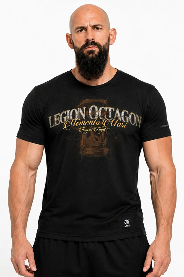 Koszulka męska T-shirt Octagon Memento Mori czarna