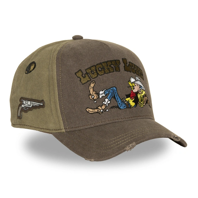 Czapka z daszkiem Capslab Lucky Luke Joe beżowa brązowa