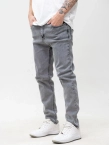 Spodnie męskie Jeans Jigga Wear Mini Haft Logo szare