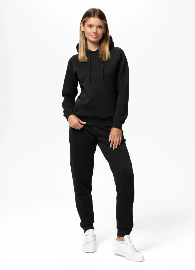 Bluza damska z kapturem Pitbull Explory czarna