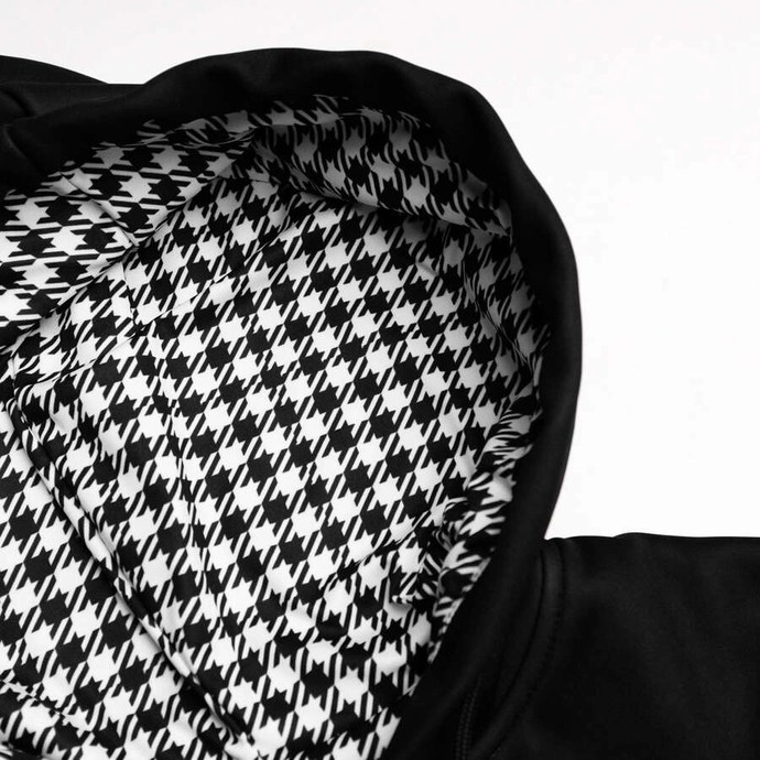 Bluza męska z kapturem Patriotic Epis Motorsport Ogień na tłoki ZIP czarna