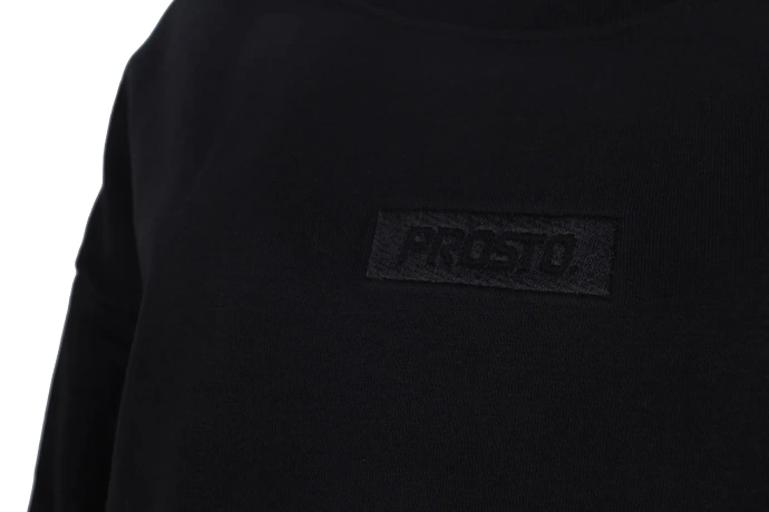 Bluza damska klasyczna Prosto Klasyk Dina crewneck czarna