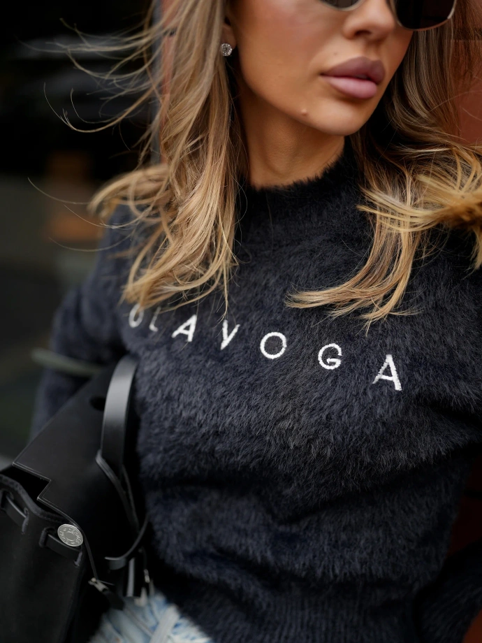 Sweter damski Olavoga PAUSE czarny