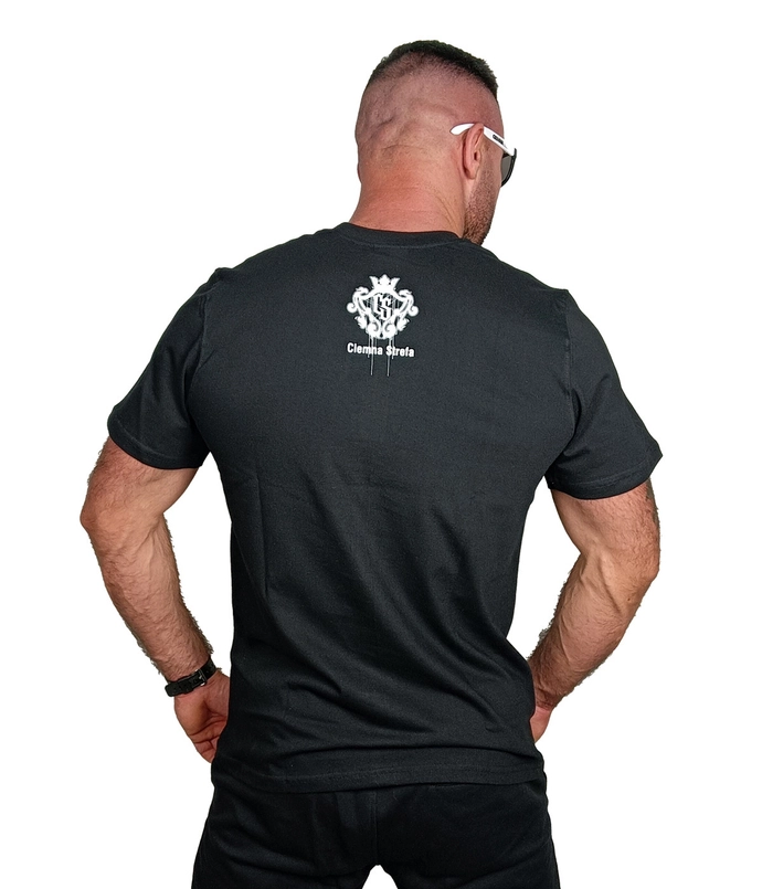 Koszulka męska T-shirt Ciemna Strefa Herb Broken Glass