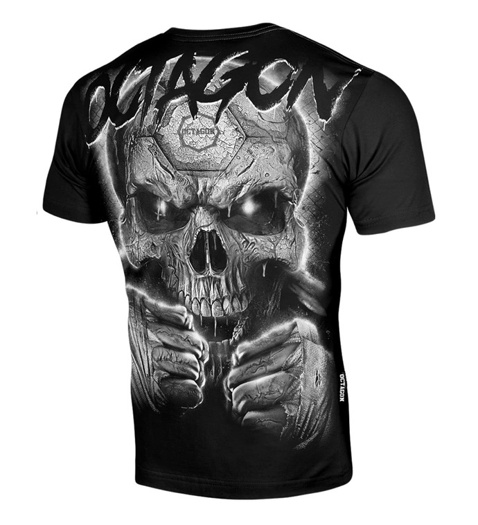 Koszulka męska T-shirt Octagon Oldskull Fans czarna