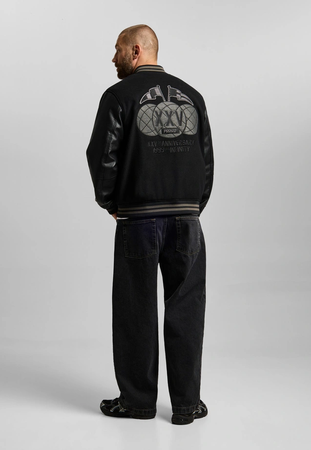 Kurtka męska bomber oversize Prosto XXVTH Anniversary czarna