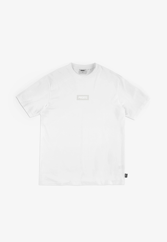 Koszulka męska t-shirt Prosto Box Logo biała