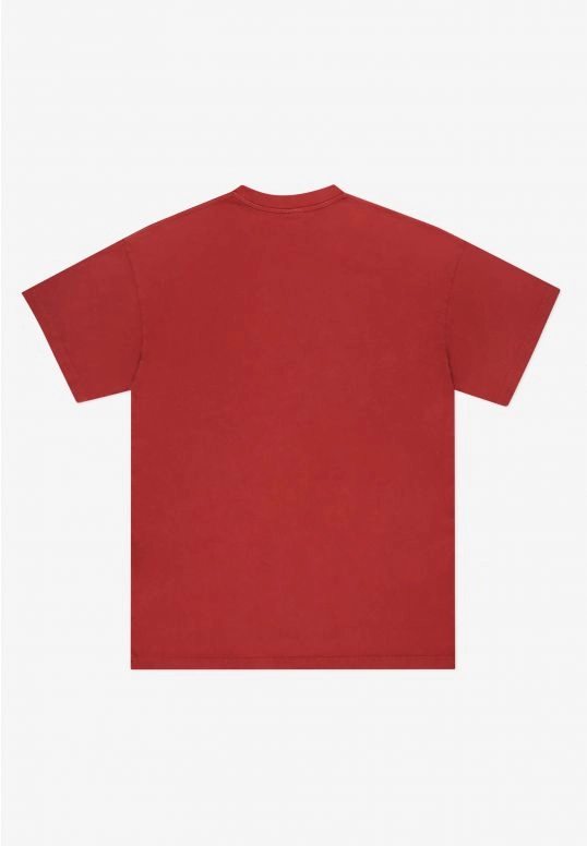 Koszulka męska t-shirt oversize Prosto Bull czerwona