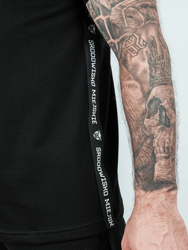 Koszulka męska t-shirt Środowisko Miejskie Miś Lampas czarna