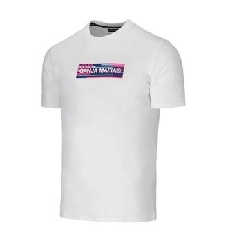 Koszulka T-shirt Ganja Mafia GMF Glitch white