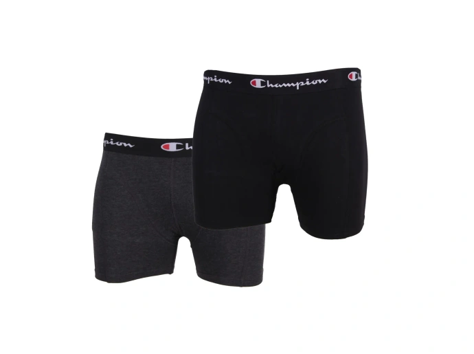 Bokserki męskie Champion 2Pack czarne/szare