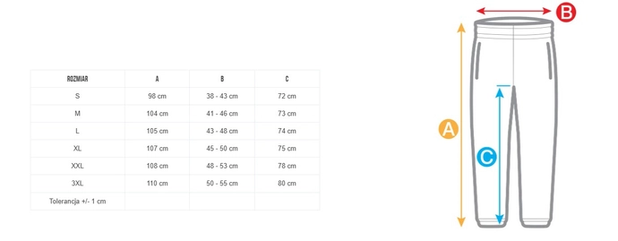 Spodnie męskie dresowe Pitbull Pit Bull Powers czarne