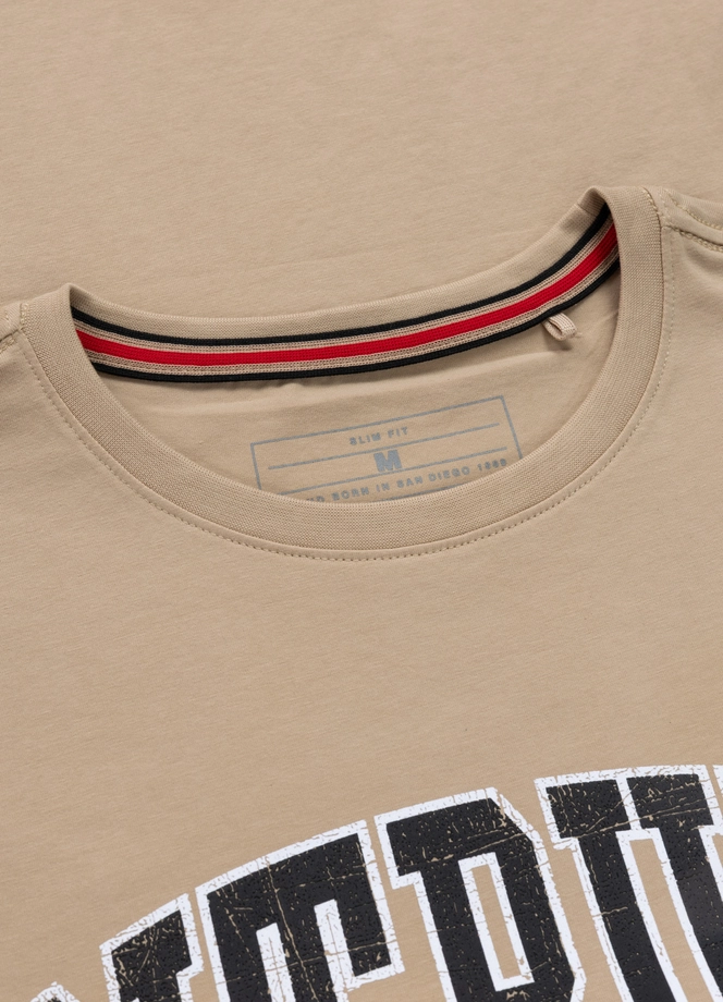 Koszulka męska T-Shirt Pitbull West Coast Norton beżowa