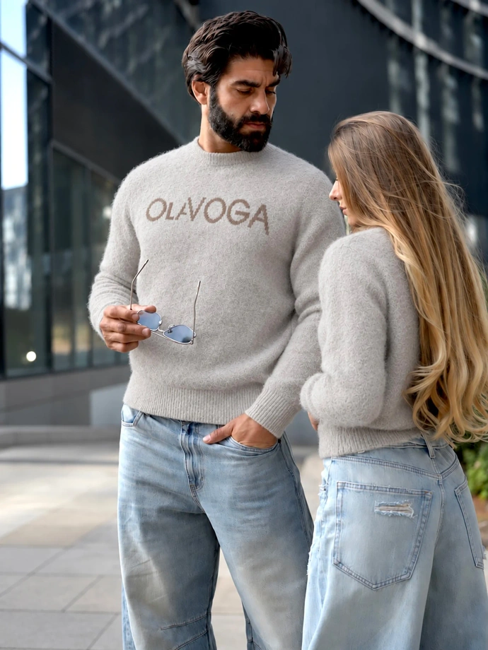 Sweter damski Olavoga VILLA beżowy