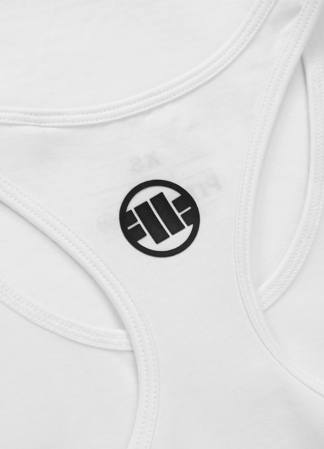 Koszulka Tank Top damski Pit Bull Pitbull R biała