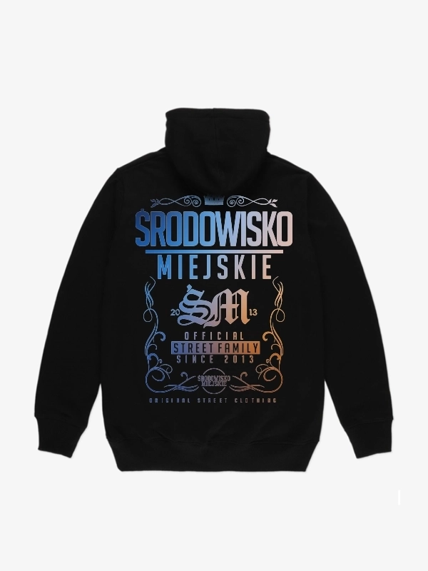 Bluza z kapturem Środowisko Miejskie Theme 2.0 czarna