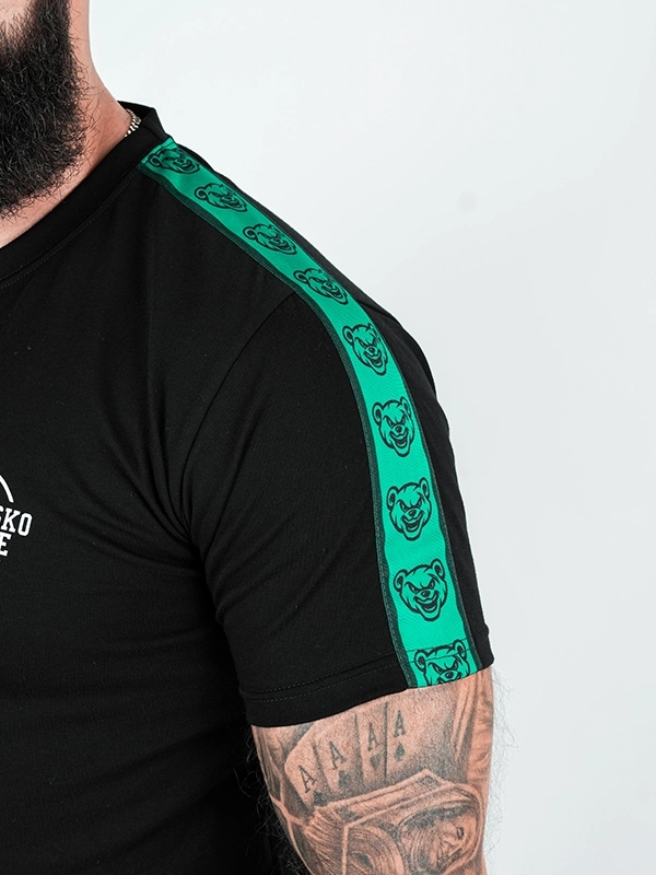 Koszulka męska t-shirt Środowisko Miejskie Classic Lampas czarna/zielona