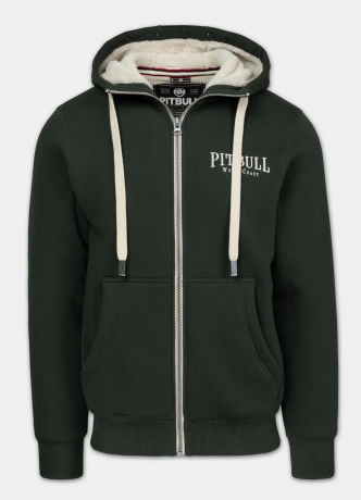 Bluza męska rozpinana z kapturem Pit Bull Ruffin Detroit zielona