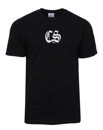 Koszulka męska T-shirt Ciemna Strefa RPK CS Gotyk czarna/biała