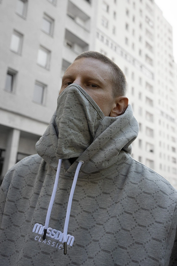 Bluza męska z kapturem Mass Dnm Biarritz szara