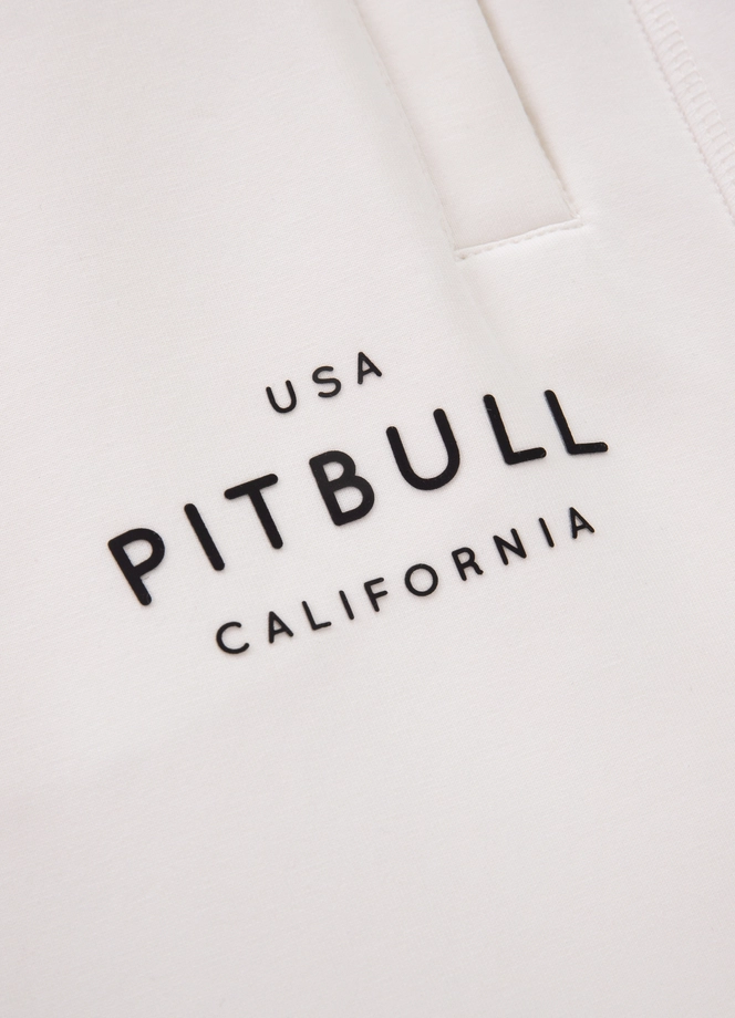 Spodenki szorty dresowe męskie Pitbull Sampson białe