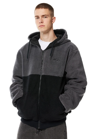 Kurtka zimowa dwustronna Mass Denim Result czarno/szara