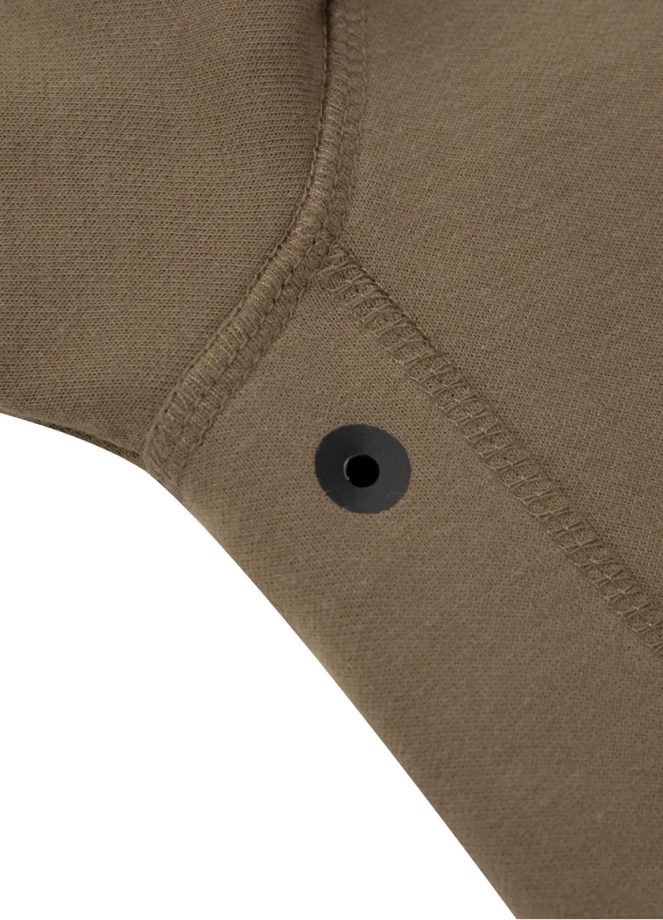 Bluza męska z kapturem Pitbull Pit Bull Hermes 24 ZIP hooded brązowa