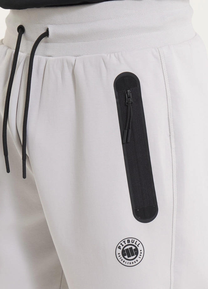 Spodnie męskie dresowe Pitbull Pit Bull Dogwood złamana biel
