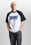 Koszulka męska t-shirt oversize Prosto Harvard biała