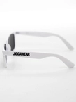 Okulary przeciwsłoneczne Jigga Wear Name Wayfarer biało/czarne