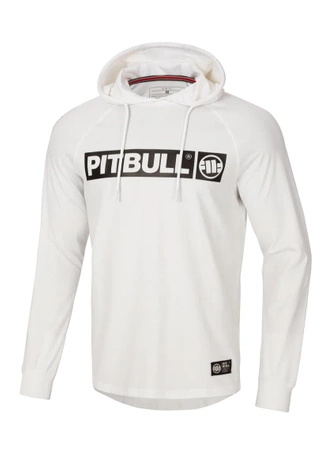 Koszulka longsleeve męski Pit Bull Pitbull Mercado Hilltop Hooded biała