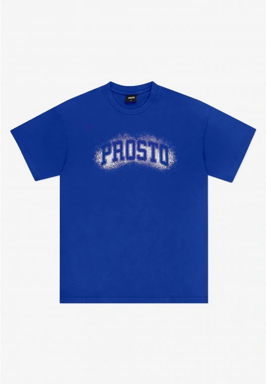 Koszulka męska t-shirt oversize Prosto Jung niebieska