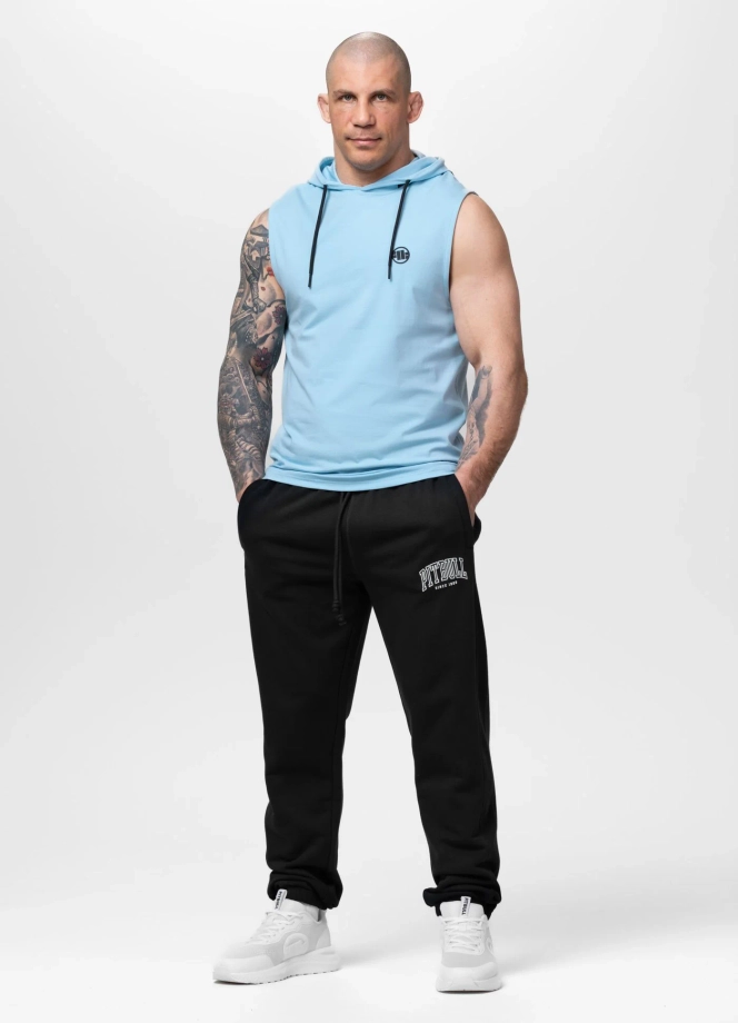 Koszulka męska tank top z kapturem Pit Bull Pitbull Mercado Hilltop niebieska